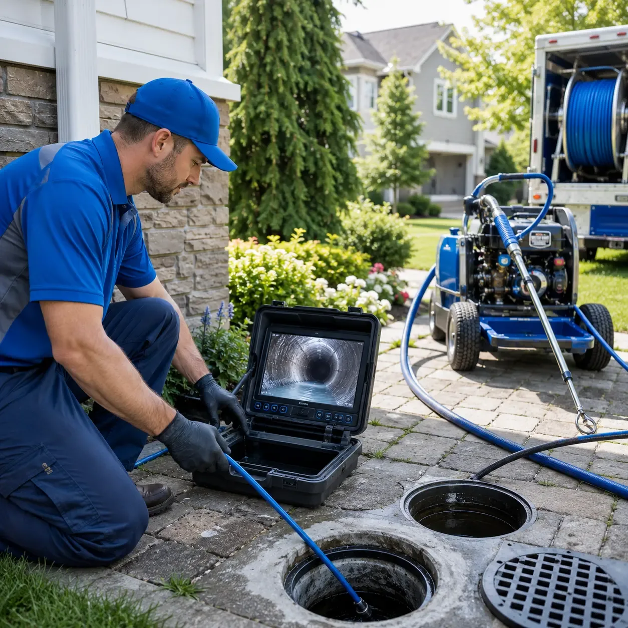 Outdoor drain cleaning professionals serving Bloomington, IN